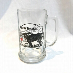 TEXAS Love Glass Beer Stein